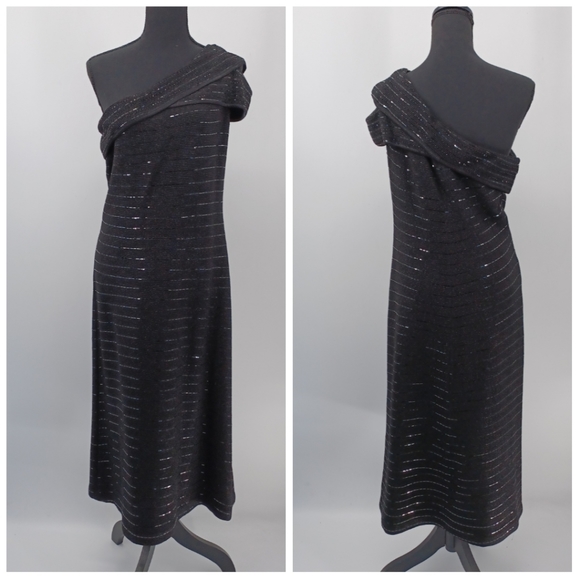 St. John Couture Beaded Gown "Caviar" - Picture 2 of 9